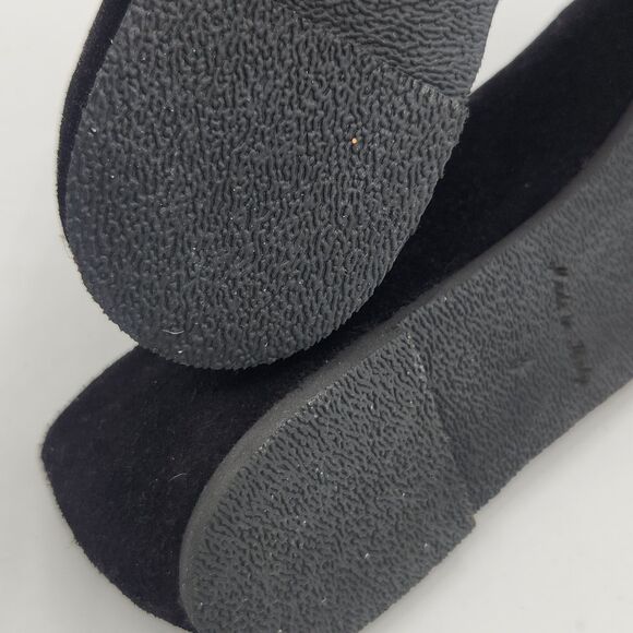 Garnet Hill Black Suede ballet flats - Picture 8 of 10